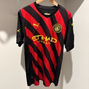 Puma Manchester City 2022/2023 Away Soccer Shirt Jersey Size L Authentic